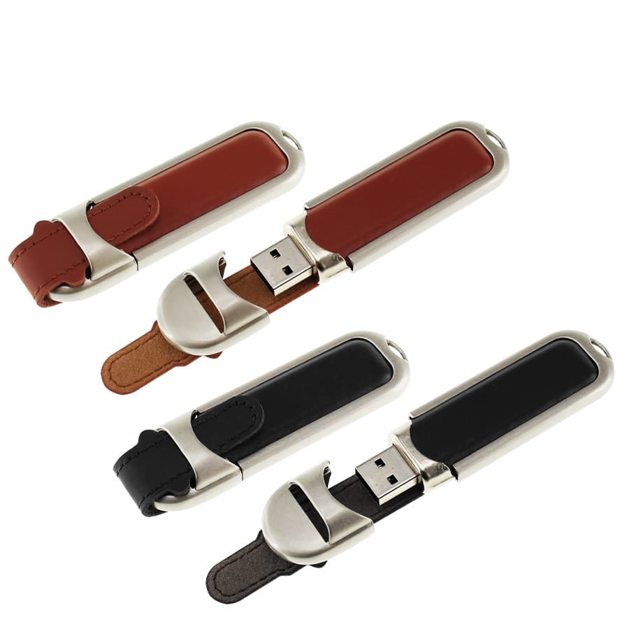 USB Pendrive 64GB Llavero de Eco-cuero