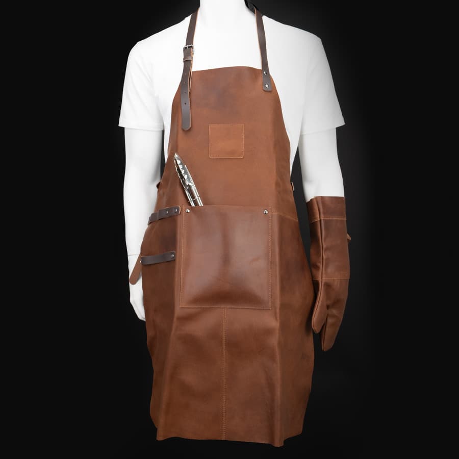 Set Asador de Gamuza de Búfalo