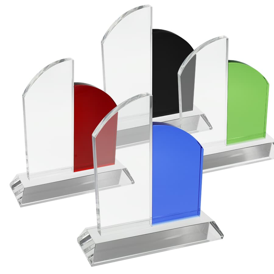 Trofeo Galvano Cristal Hexagon