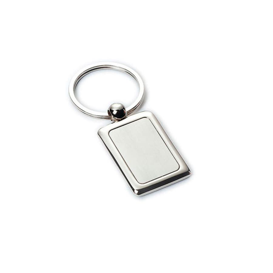 Llavero Simil Eco-cuero Café